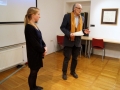 Halla Mia Olafsdottir, the author of the film Books with Remulade, Naško Križnar, moderator of discussion