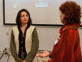 Orsolya Veraart, avtorica filma Man of Nature and Me, Nadja Valentinčič Furlan, moderatorka pogovora