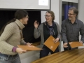 Špela ledinek Lozej, Saša Roškar, Miha Peče. Foto: Žiga Gorišek.